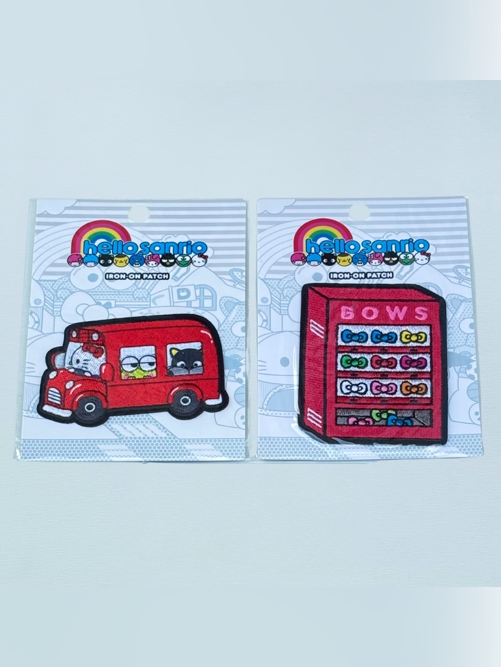 Hello Kitty Sanrio Loungefly Iron On Patch Set 2 Bus Bows Kawaii Whimsical Y2K